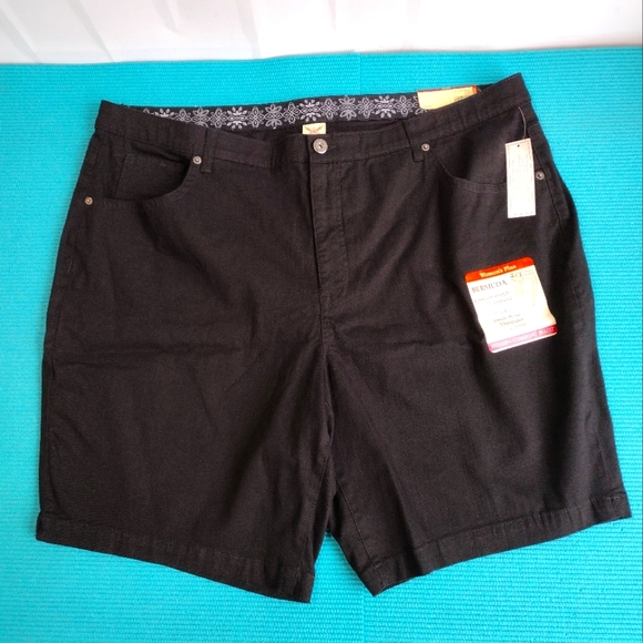 Faded Glory Comfort Stretch Waistband Womens Bermuda 26W - Picture 3 of 9